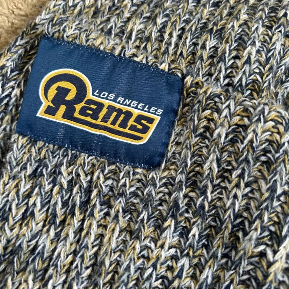 Los Angeles Rams Knit Infinity Scarf Blue & Gold NFL Fan Accessory Unisex